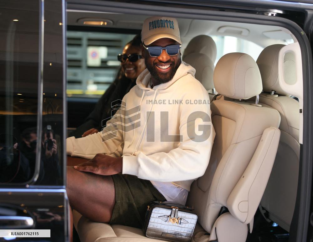 MFW - Gabrielle Union And Dwyane Wade Leave Hotel