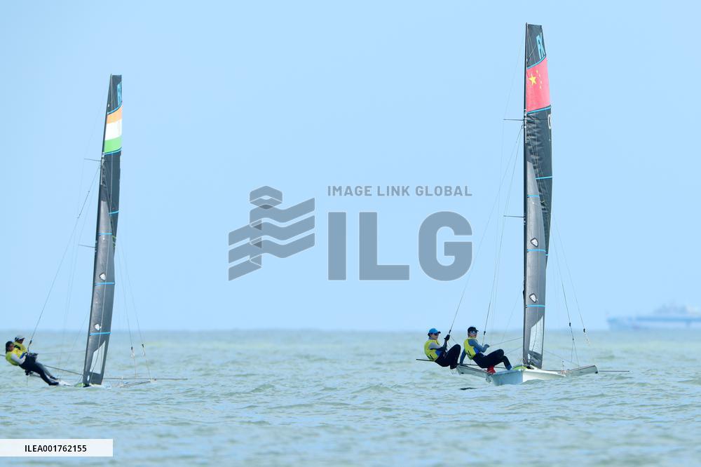 (SP)CHINA-NINGBO-ASIAN GAMES-SAILING-WOMEN'S SKIFF (CN)