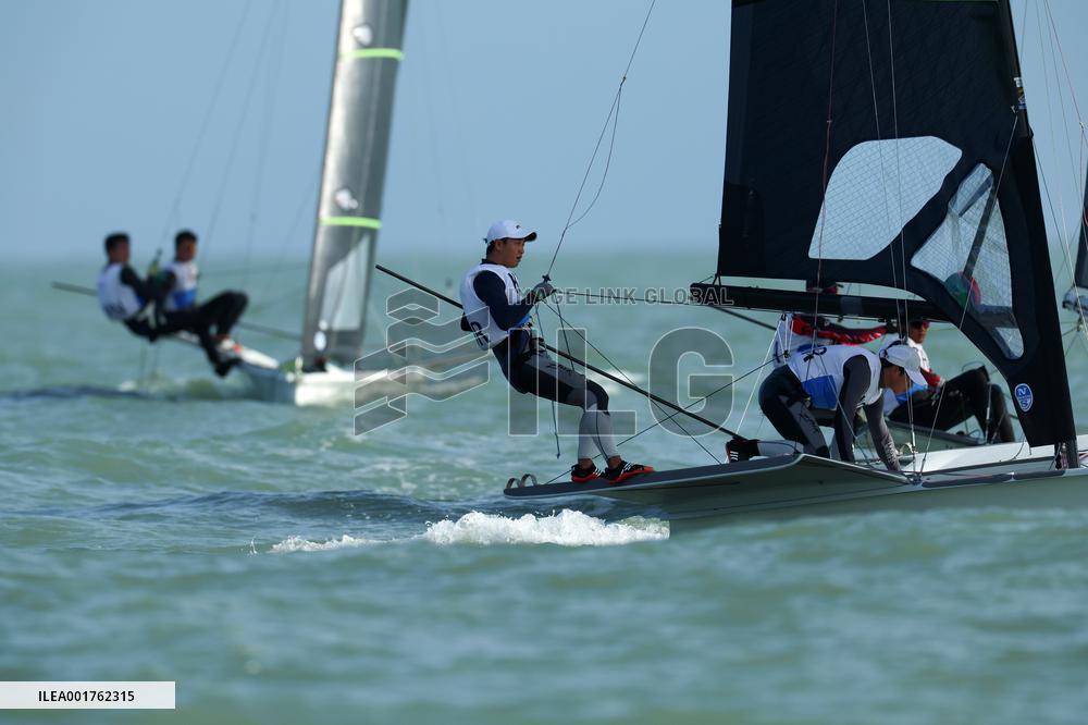 (SP)CHINA-NINGBO-ASIAN GAMES-SAILING-MEN'S SKIFF(CN)