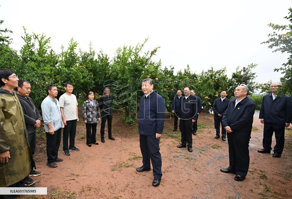 CHINA-SHANDONG-ZAOZHUANG-XI JINPING-INSPECTION(CN)