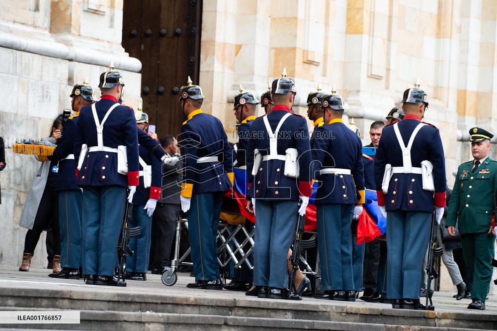 Funeral And Tribute To The Artist Fernando Botero
