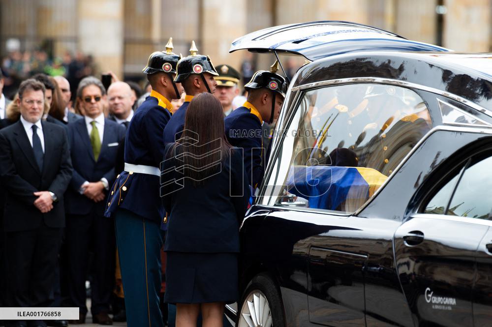Funeral And Tribute To The Artist Fernando Botero