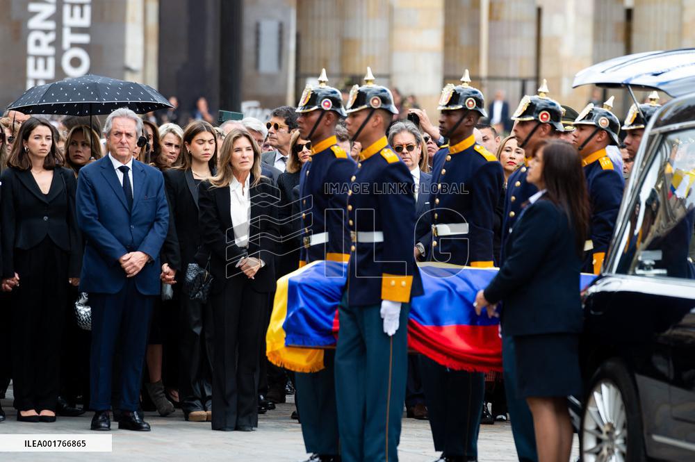 Funeral And Tribute To The Artist Fernando Botero