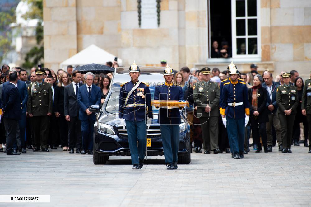Funeral And Tribute To The Artist Fernando Botero
