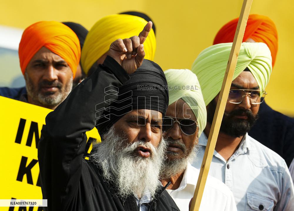 Sikhs Stage Protests Against Indian Government Over Murder - Canada
