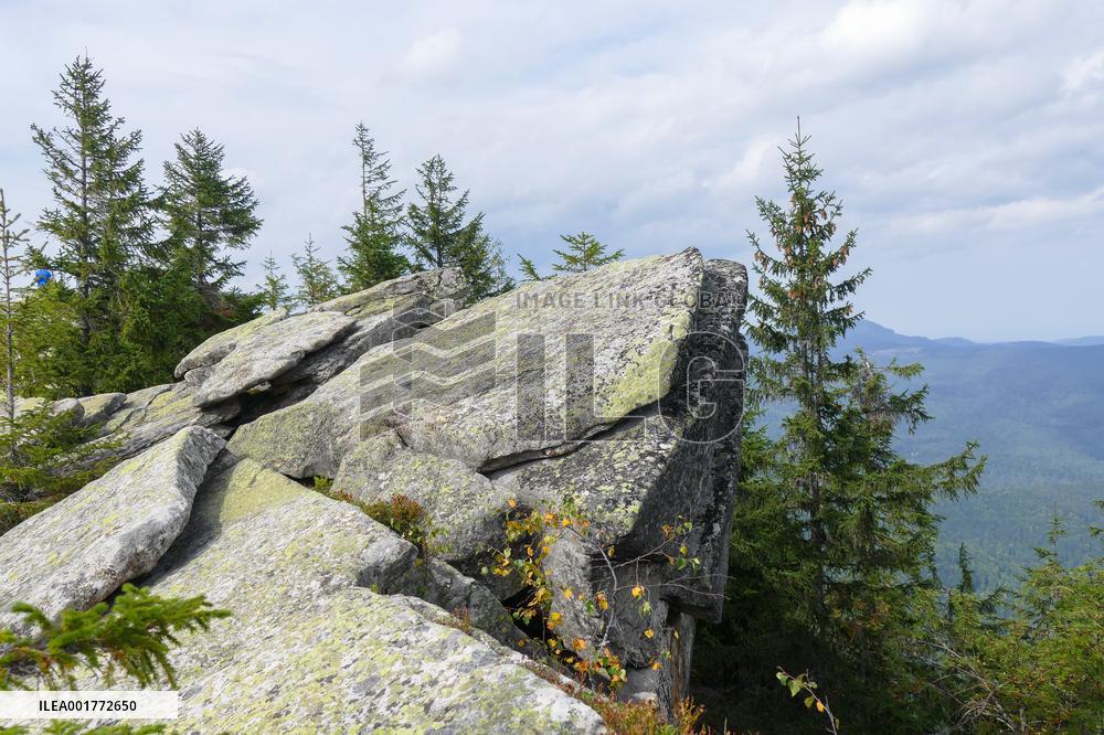 Gorgany mountain range in Ivano-Frankivsk Region