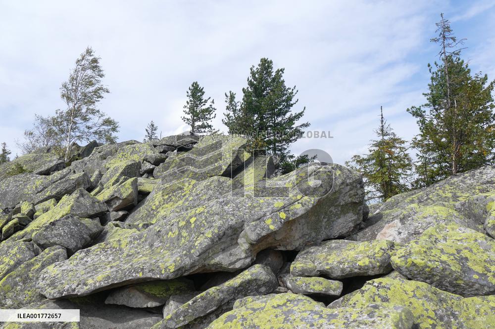 Gorgany mountain range in Ivano-Frankivsk Region