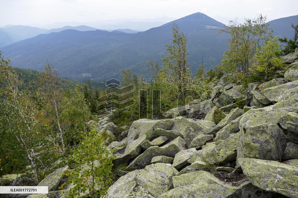 Gorgany mountain range in Ivano-Frankivsk Region