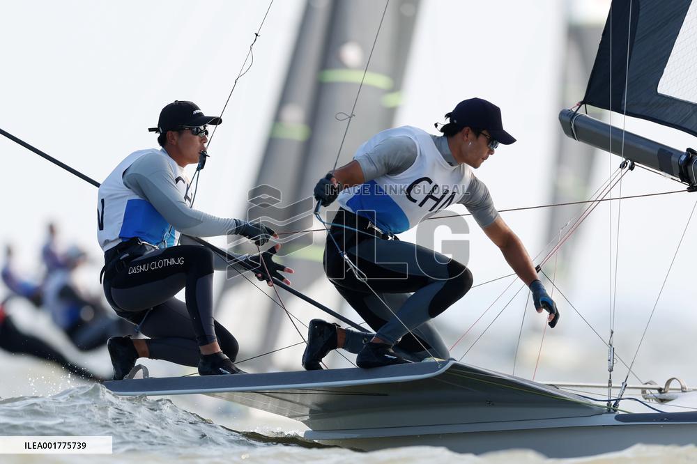 (SP)CHINA-NINGBO-ASIAN GAMES-SAILING-MEN'S SKIFF(CN)