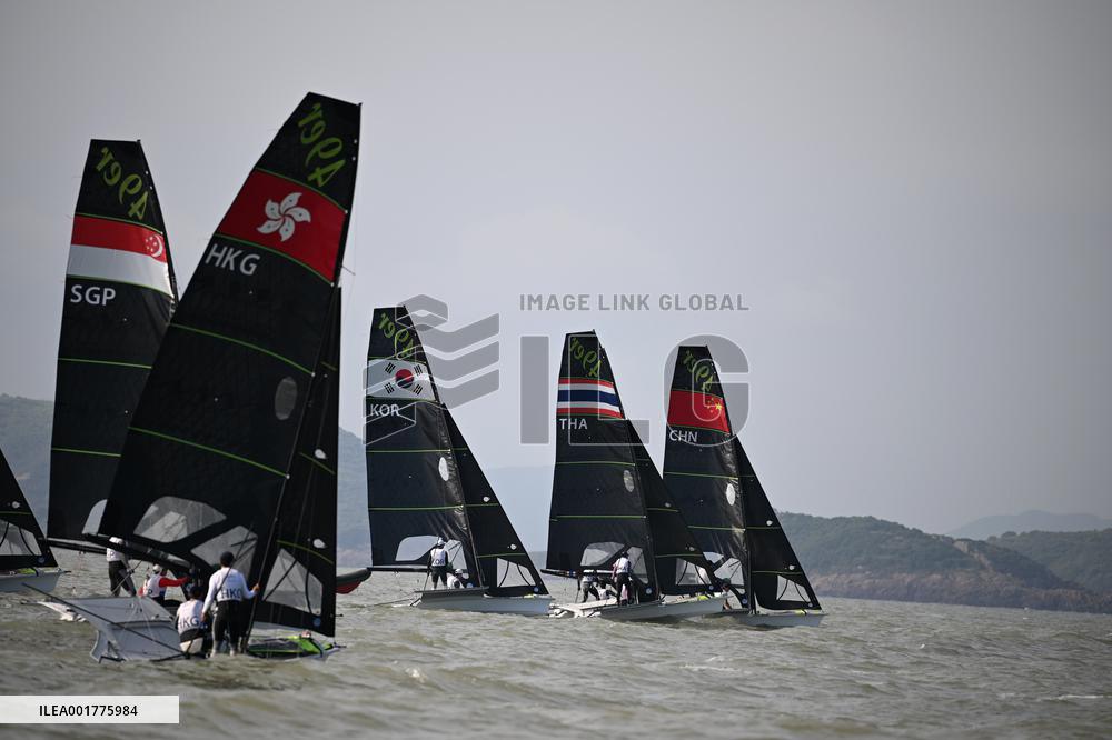 (SP)CHINA-NINGBO-ASIAN GAMES-SAILING-MEN'S SKIFF(CN)