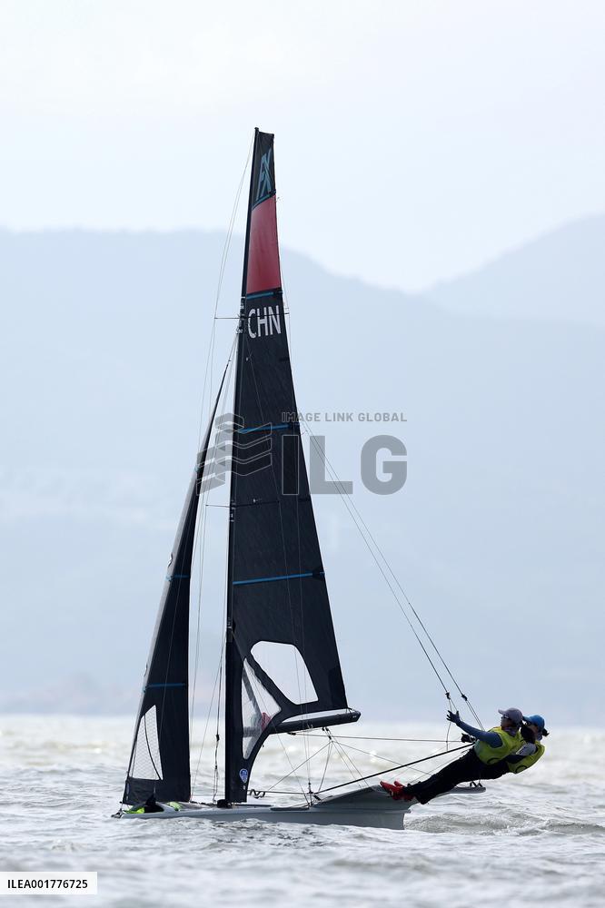 (SP)CHINA-NINGBO-ASIAN GAMES-SAILING-WOMEN'S SKIFF (CN)