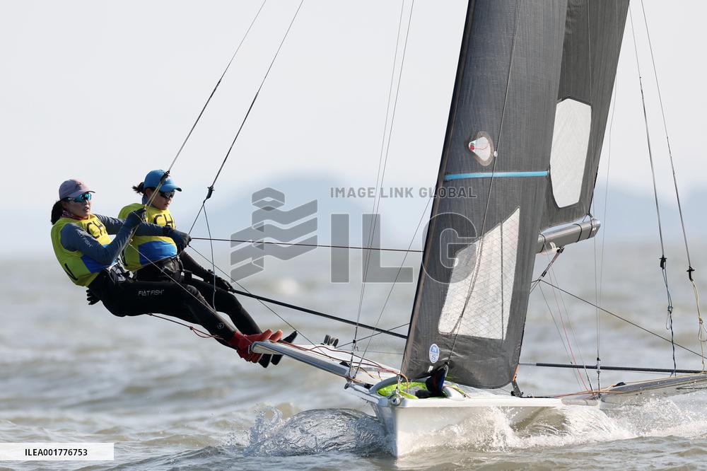 (SP)CHINA-NINGBO-ASIAN GAMES-SAILING-WOMEN'S SKIFF (CN)