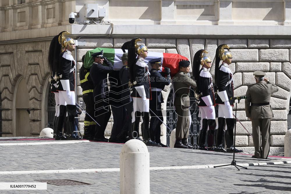 Late Italian President Napolitano Non-Religious State Funeral - Rome