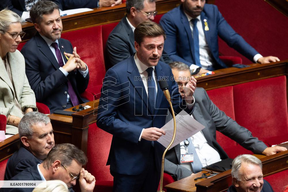 Questions to the goverment at the National Assembly - Paris