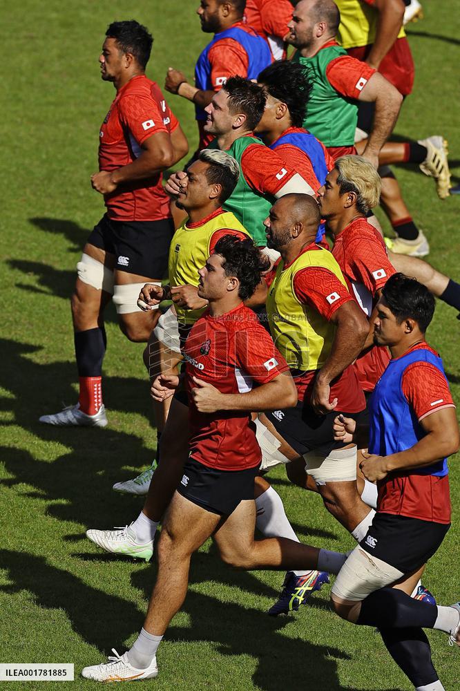 Rugby World Cup: Japan team training