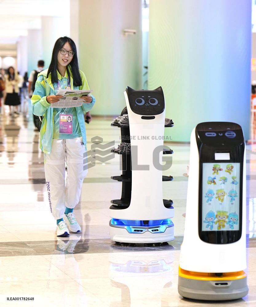 Asian Games: Newspaper delivery robot