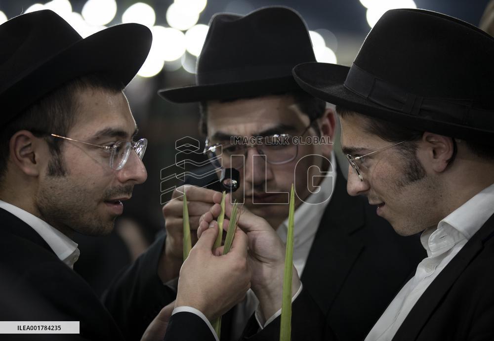 MIDEAST-JERUSALEM-SUKKOT-PREPARATION