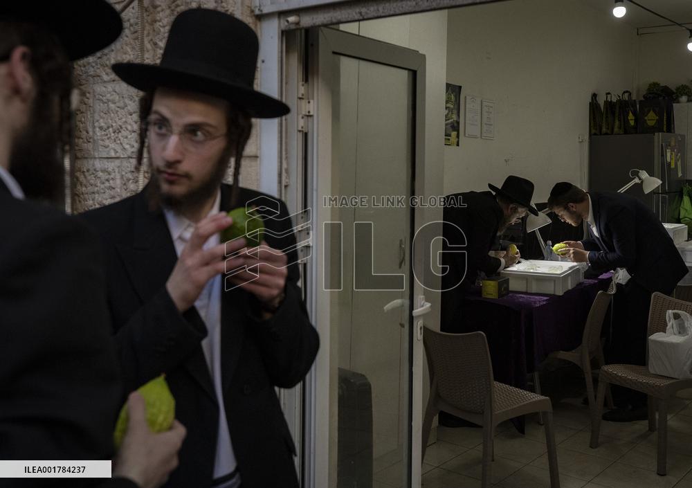 MIDEAST-JERUSALEM-SUKKOT-PREPARATION