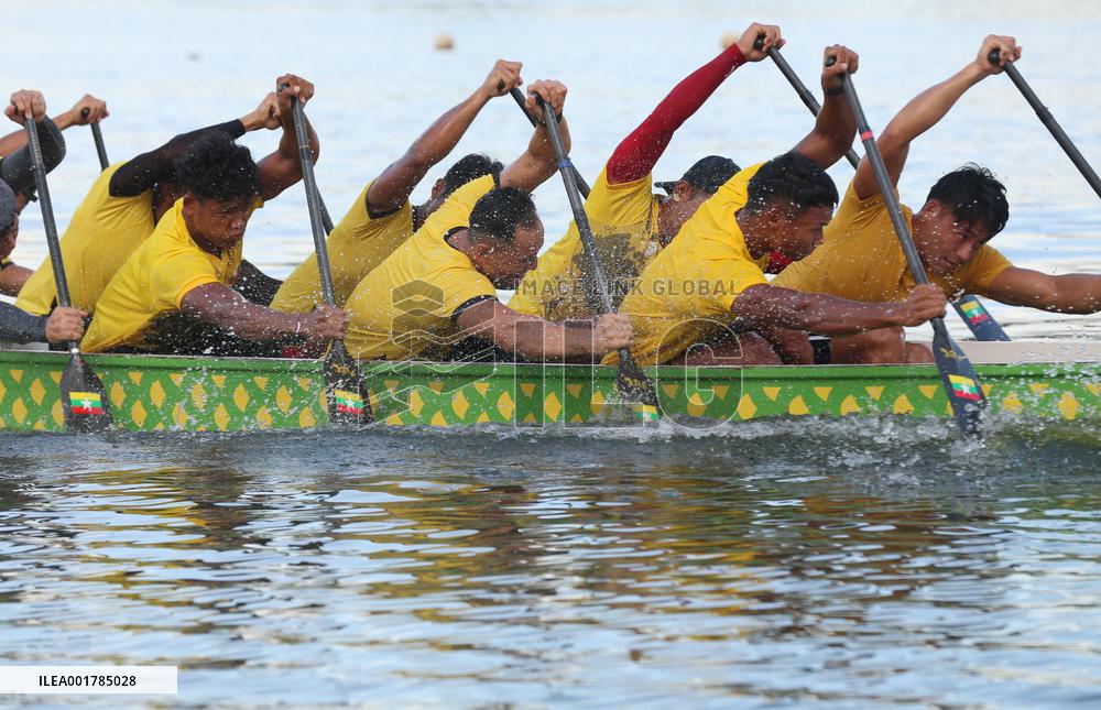 (SP) MYANMAR-YANGON-DRAGON BOAT-ASIAN GAMES-TRAINING