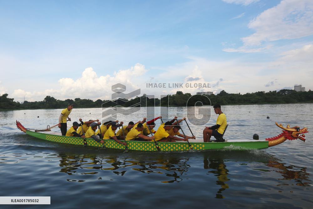 (SP) MYANMAR-YANGON-DRAGON BOAT-ASIAN GAMES-TRAINING