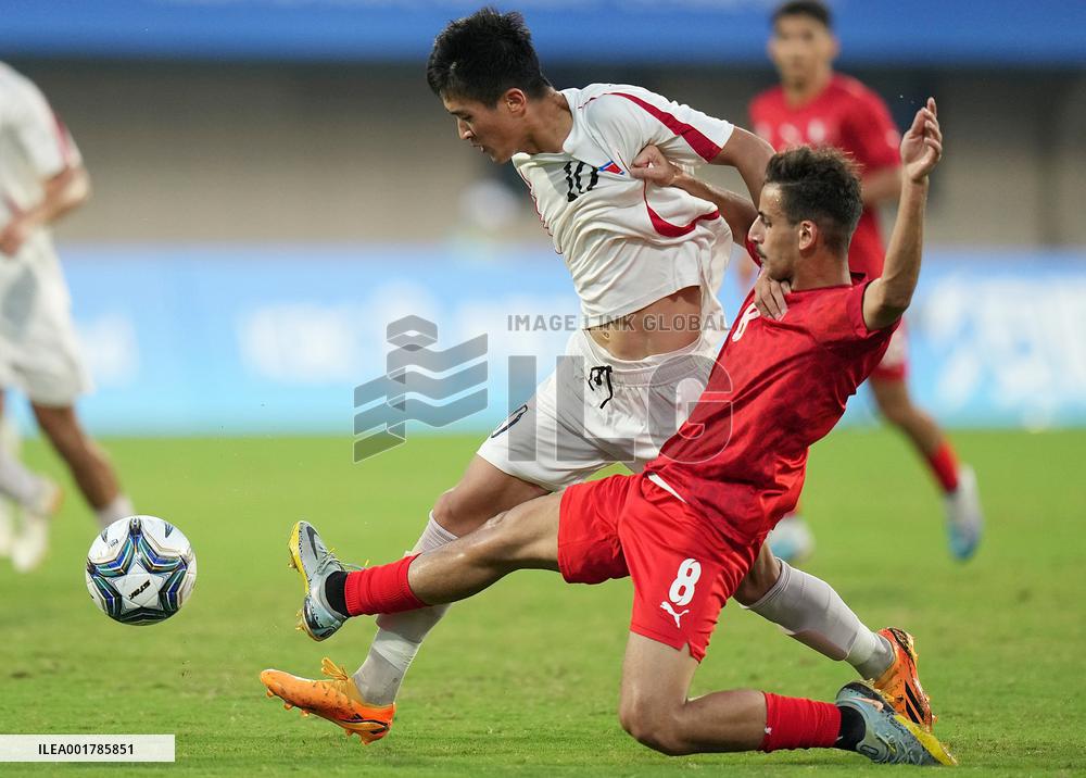 (SP)CHINA-JINHUA-ASIAN GAMES-FOOTBALL (CN)