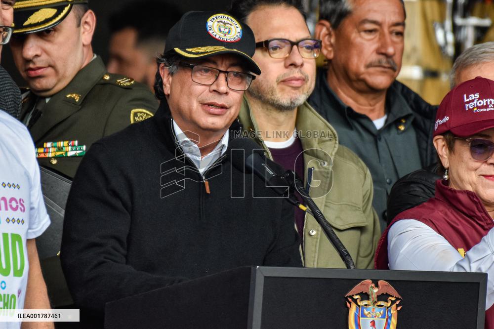 Colombians March in Favor of Government Reforms in Colombia