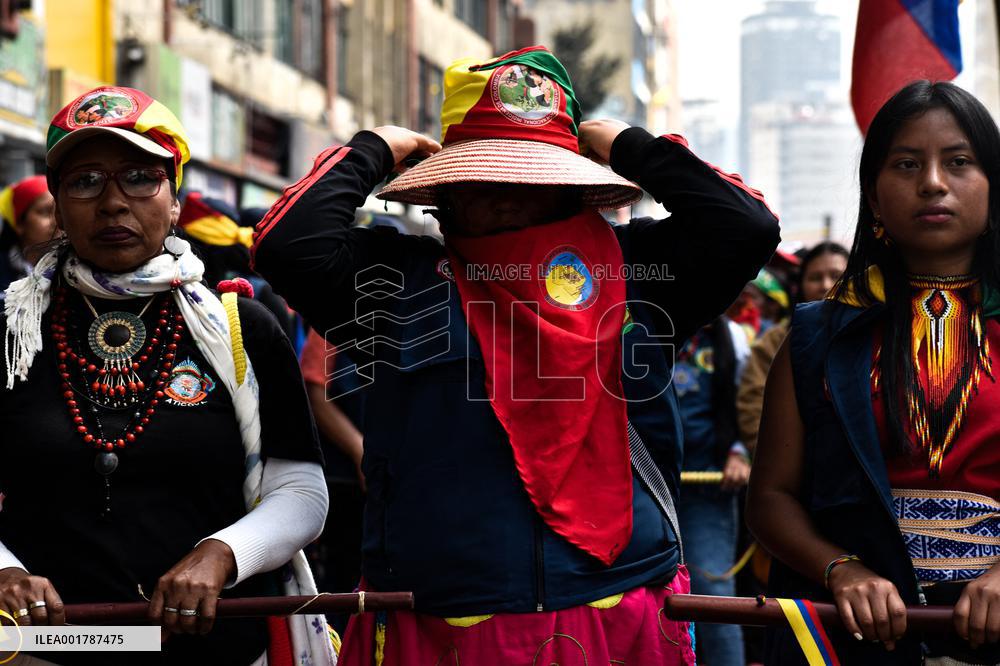 Colombians March in Favor of Government Reforms in Colombia