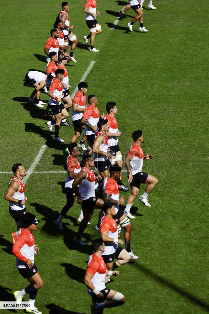 Rugby World Cup: Japan team training