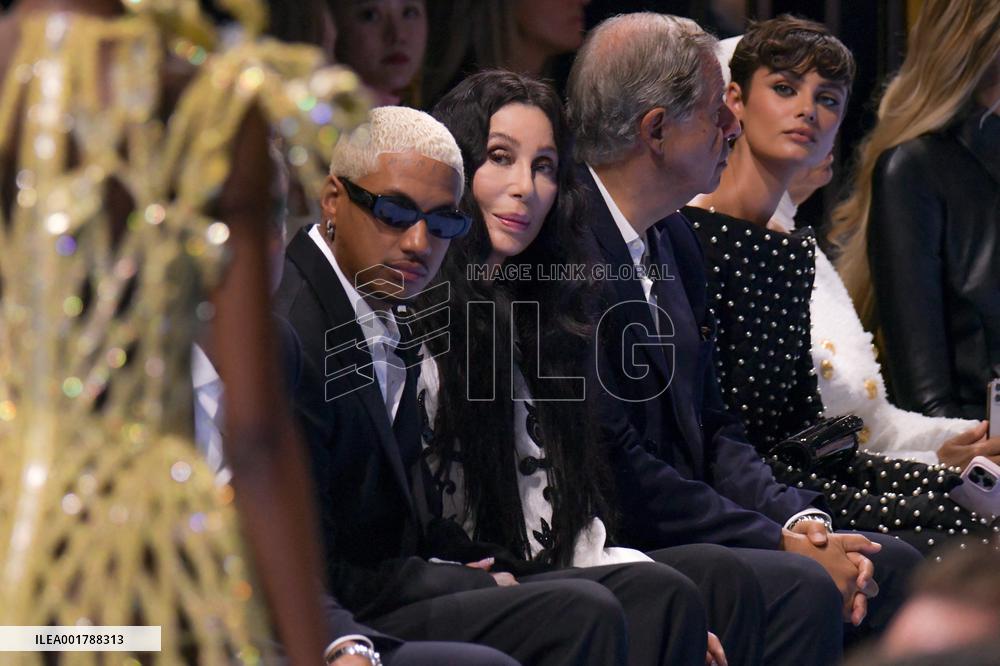 PFW - Cher Sits Front Row At Balmain