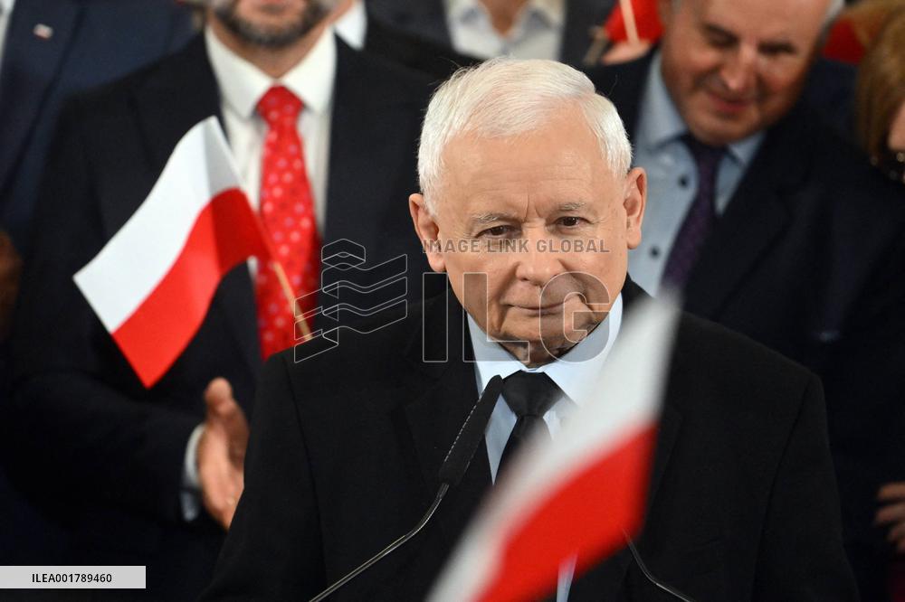 PiS Leader Kaczynski Holds A Campaign Rally - Poland