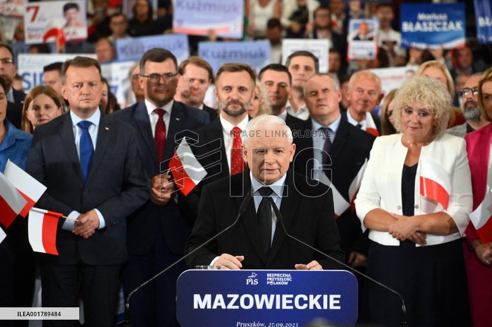 PiS Leader Kaczynski Holds A Campaign Rally - Poland