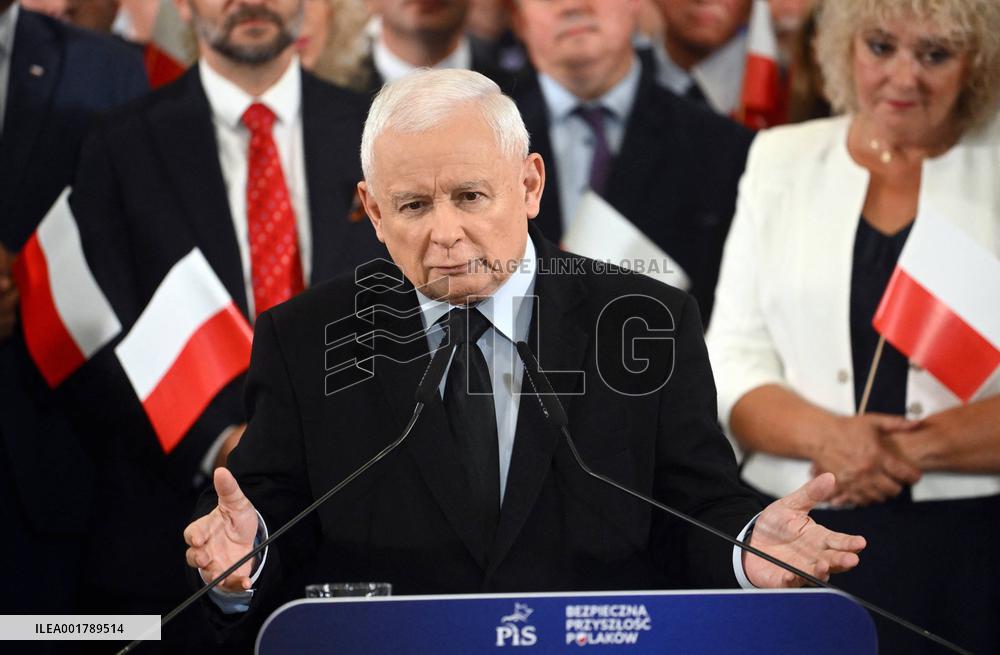 PiS Leader Kaczynski Holds A Campaign Rally - Poland