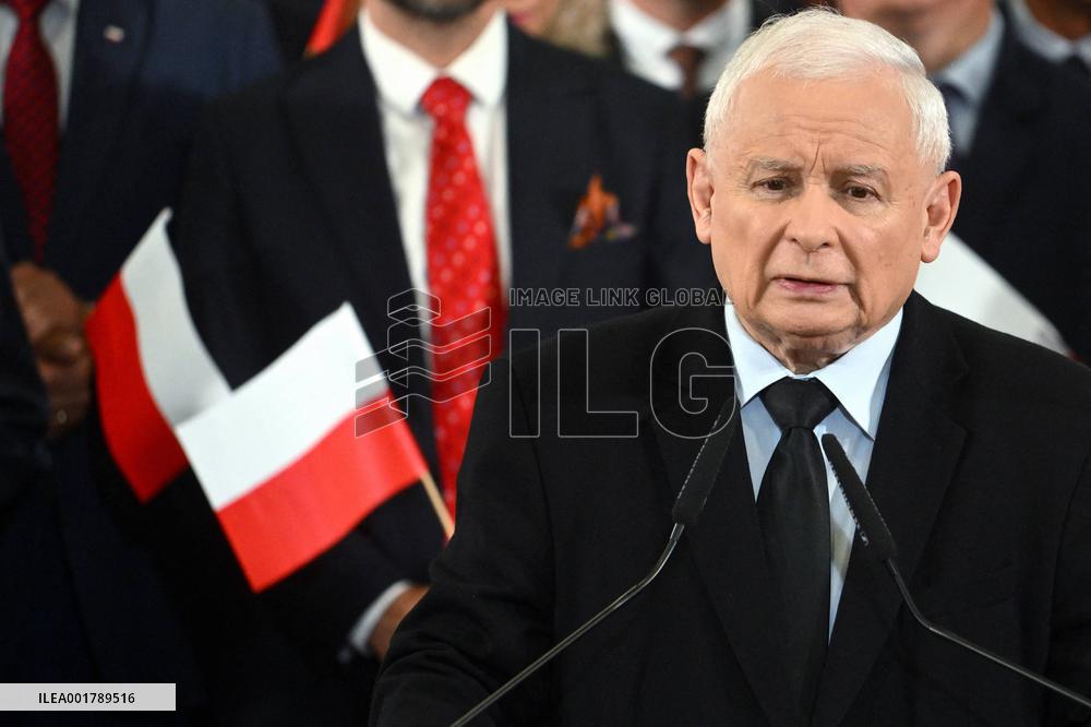 PiS Leader Kaczynski Holds A Campaign Rally - Poland
