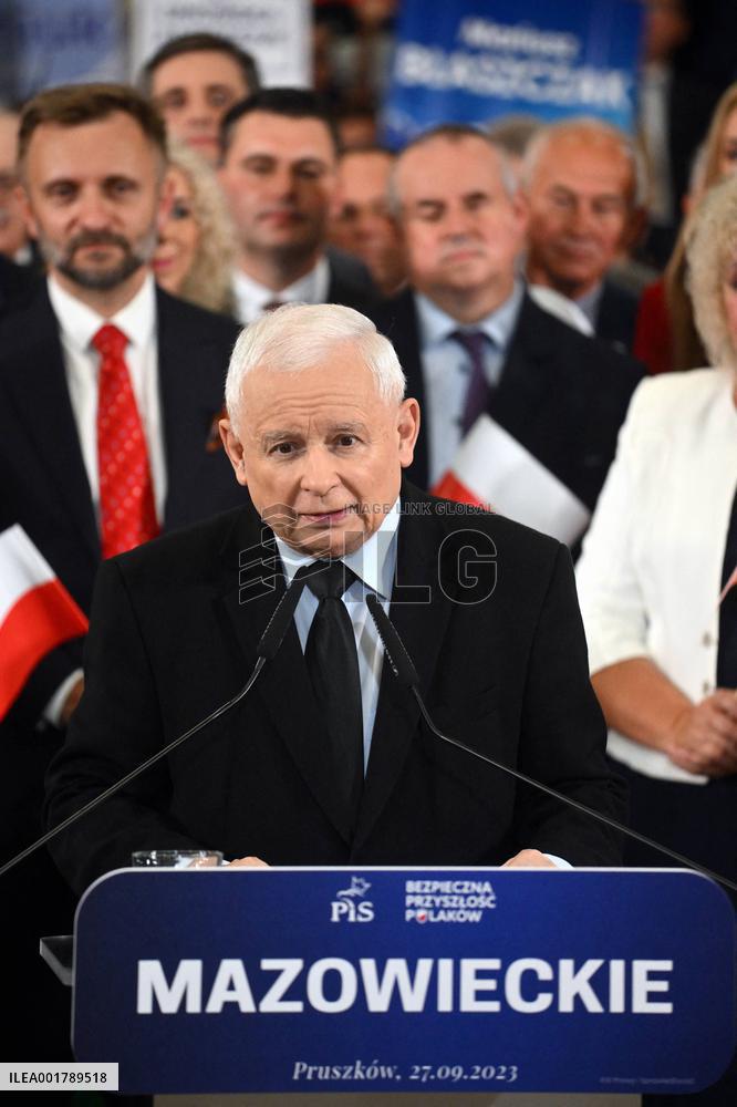 PiS Leader Kaczynski Holds A Campaign Rally - Poland