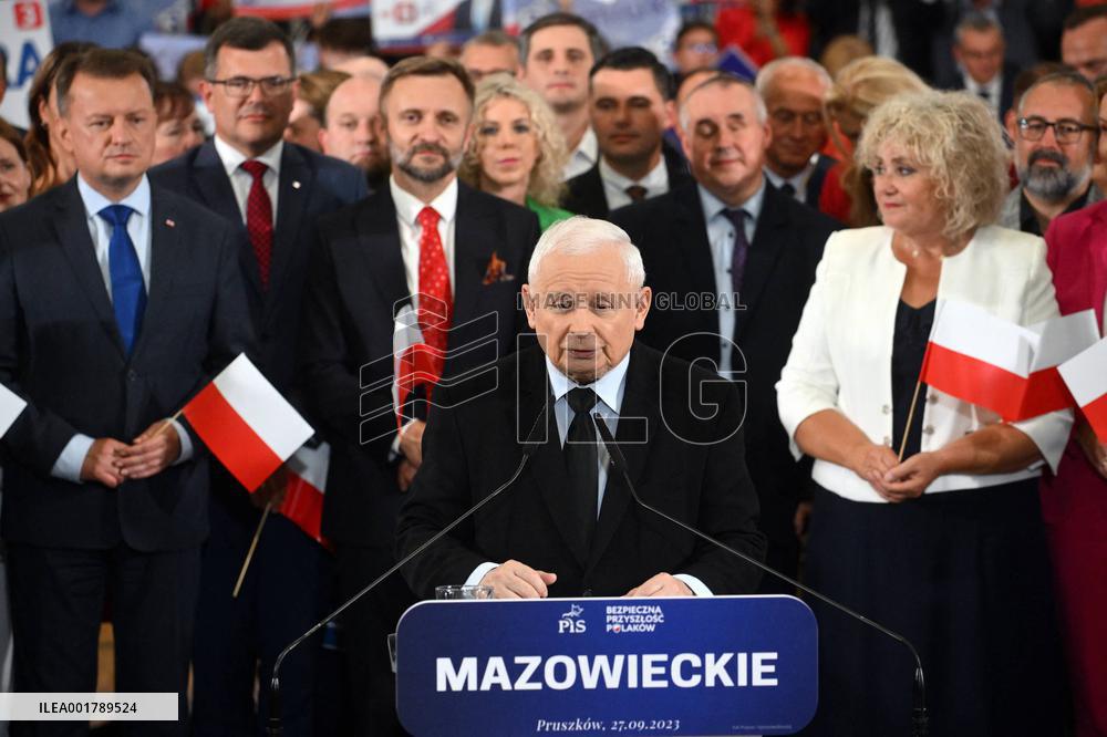 PiS Leader Kaczynski Holds A Campaign Rally - Poland