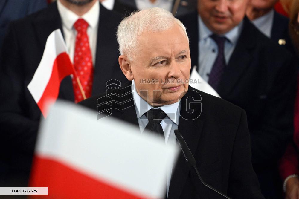 PiS Leader Kaczynski Holds A Campaign Rally - Poland