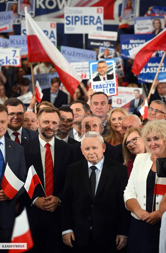 PiS Leader Kaczynski Holds A Campaign Rally - Poland