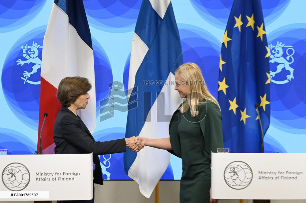 Press conference of Finnish and French Foreign Ministers