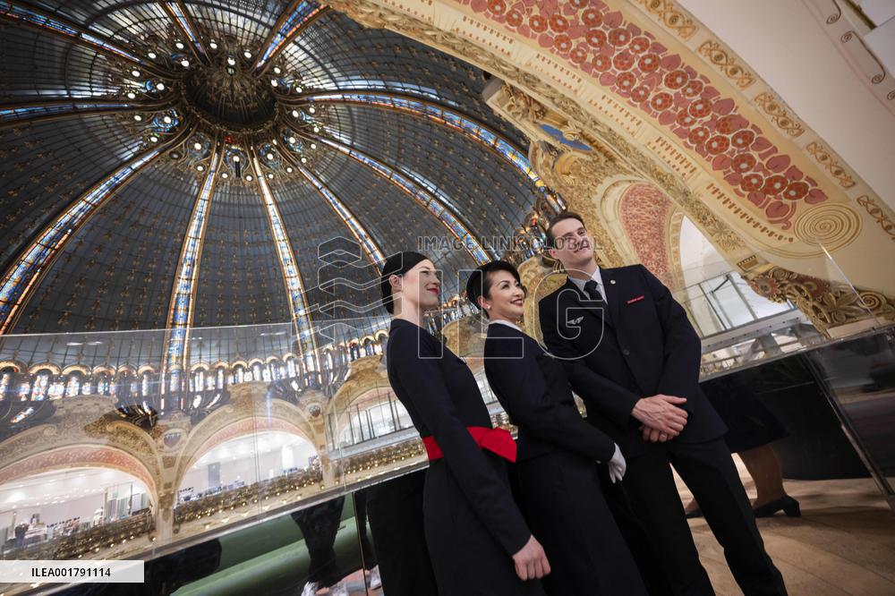 90th Anniversary Of Air France At The Galeries Lafayette - Paris