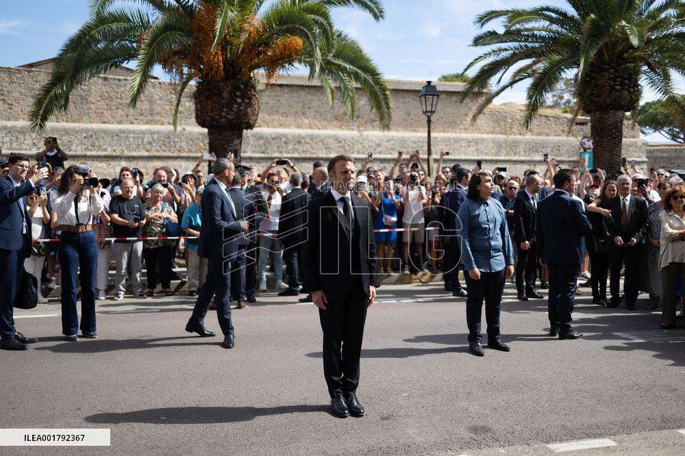 President Macron Visits Corsica