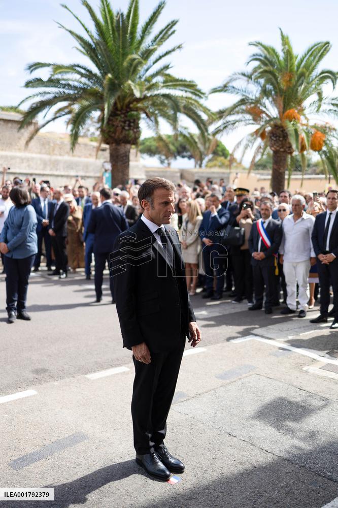 President Macron Visits Corsica