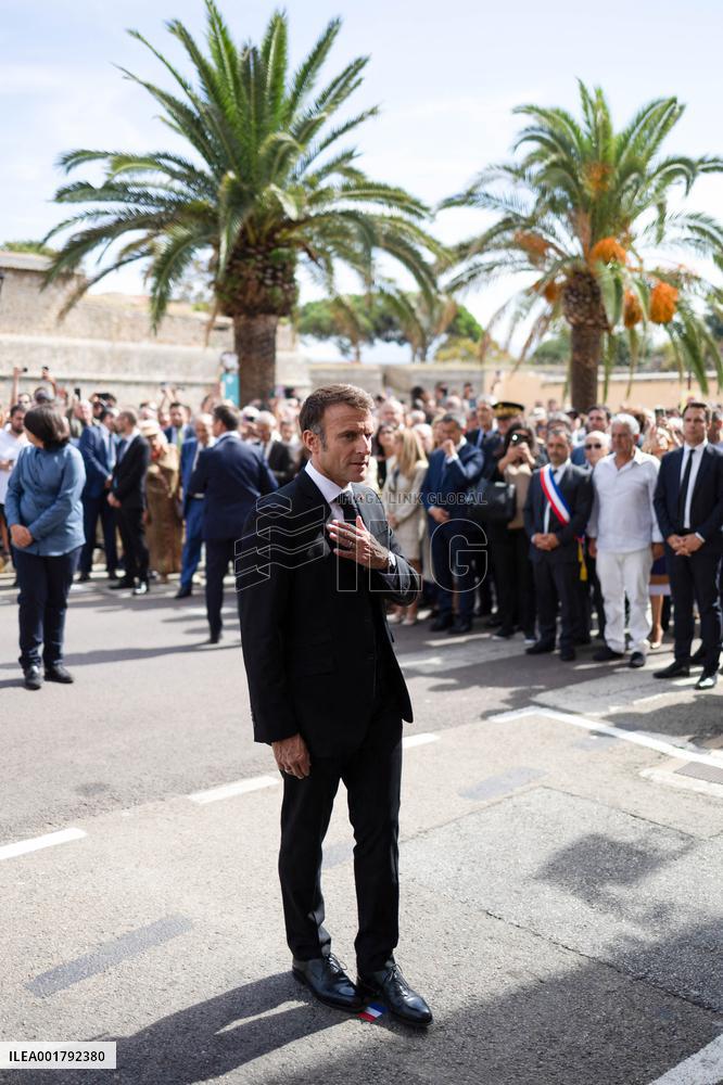 President Macron Visits Corsica