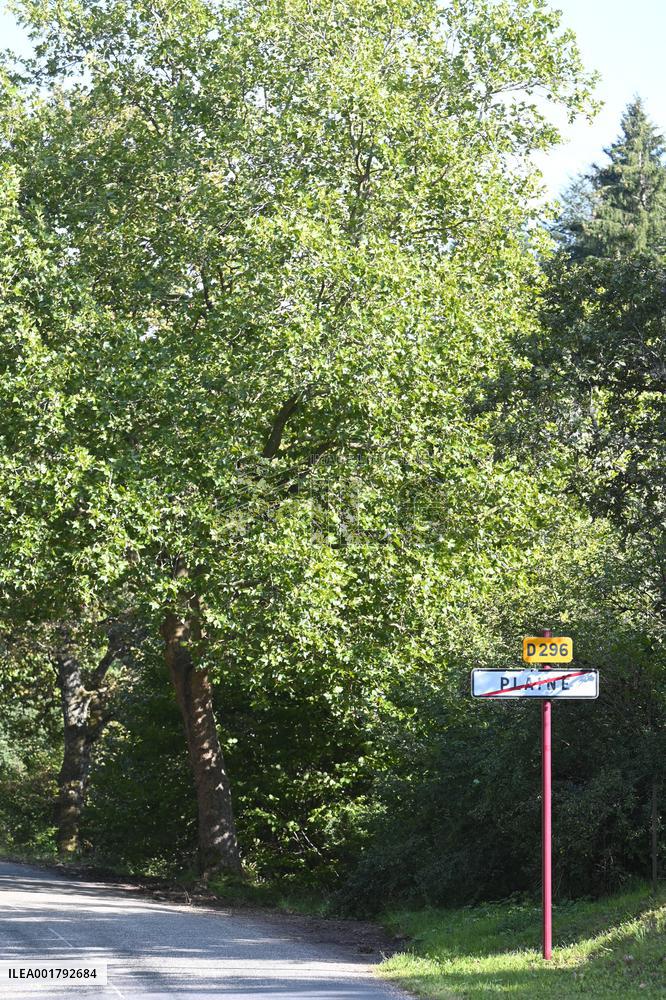 Journey of Lina from her home towards the train station of Saint-Blaise-la-Roche
