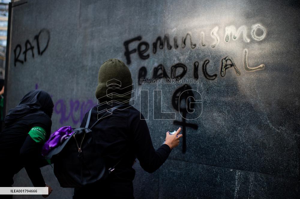 Women Protest in Support of Abortion Decriminalization in Colombia