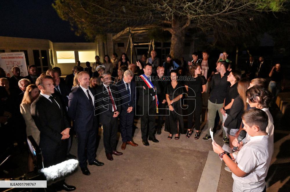 President Macron Visits Corsica