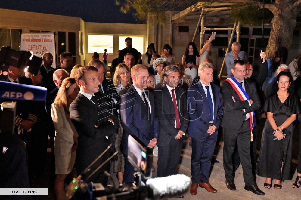 President Macron Visits Corsica