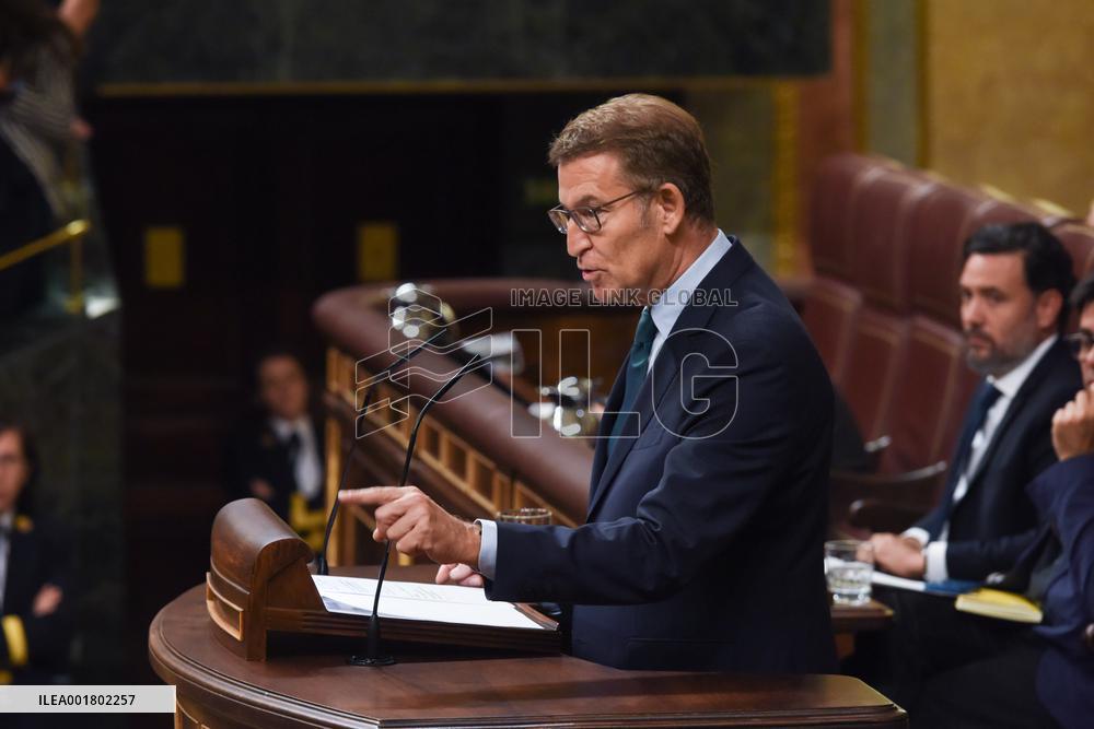 SPAIN-MADRID-INVESTITURE VOTE-FEIJOO-FAILURE