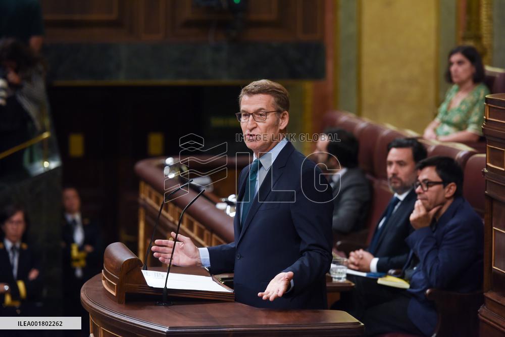 SPAIN-MADRID-INVESTITURE VOTE-FEIJOO-FAILURE