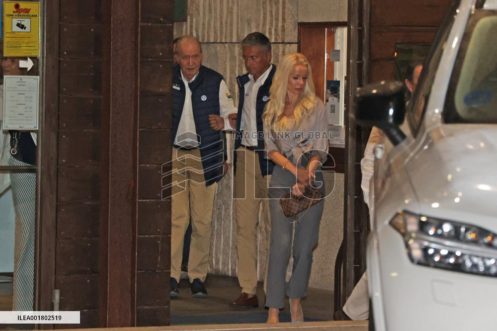 King Juan Carlos visits the Real Club Nautico de Sanxenxo