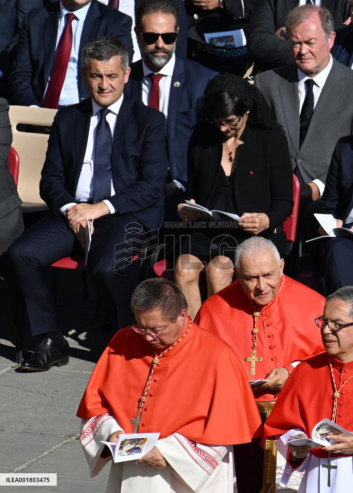 Gerald Darmanin Attends A Consistory - Vatican